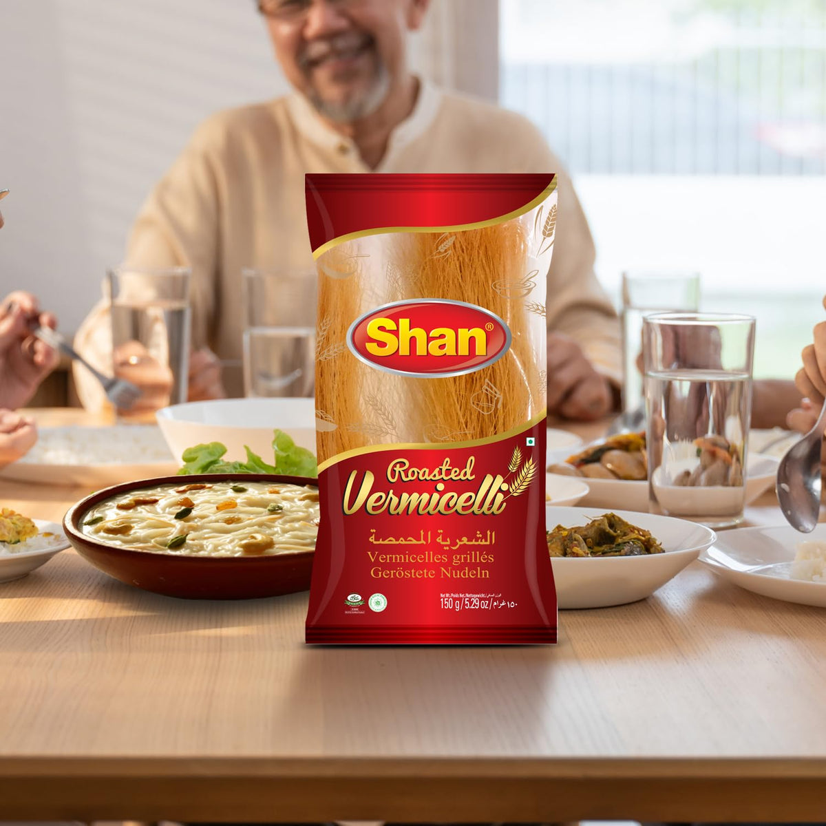 Shan - Roasted Vermicelli, 5.29 oz (150g), Traditional Taste, Easy to Cook, Vegetarian