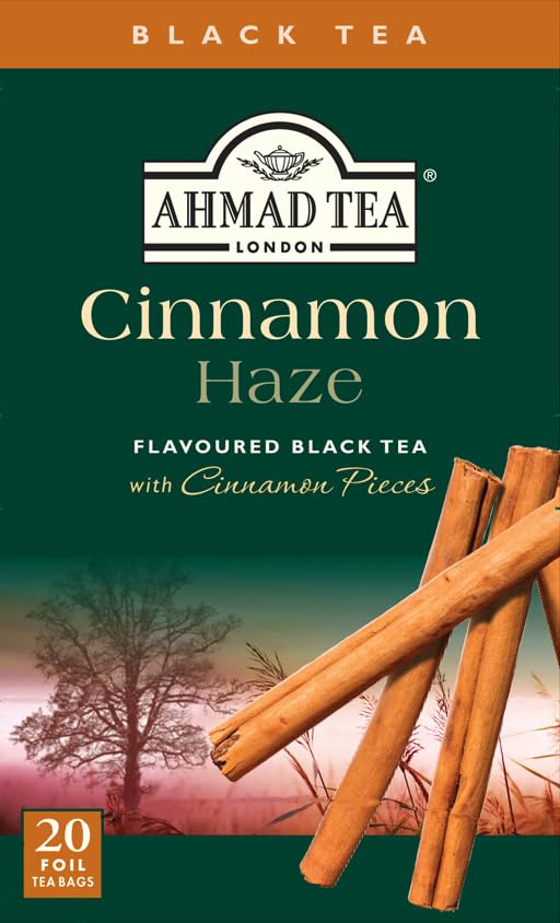 Ahmad Tea Cinnamon Haze Black Tea, 20Count Boxes, Brown