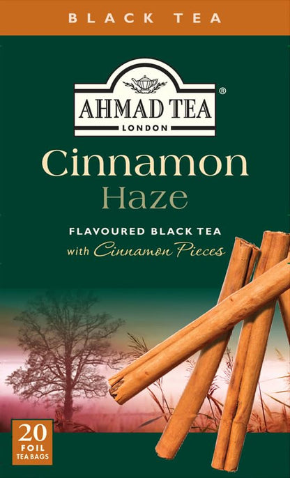 Ahmad Tea Cinnamon Haze Black Tea, 20Count Boxes, Brown