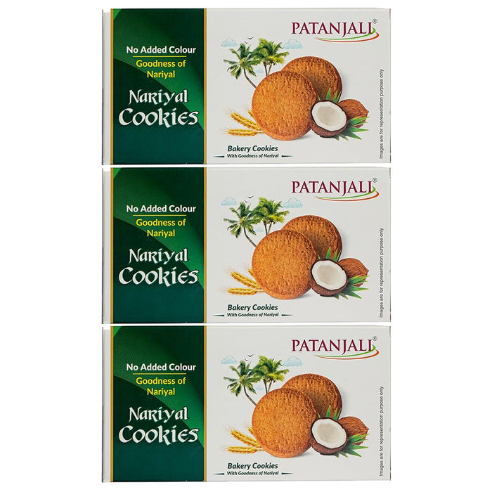 Patanjali Nariyal Cookies (Pack Of 3) - 200g