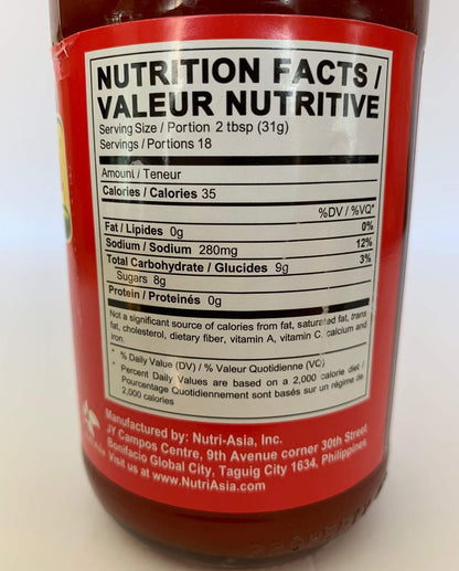 Jufran Hot and Spicy Banana Sauce, 19.76 oz (560 grams)