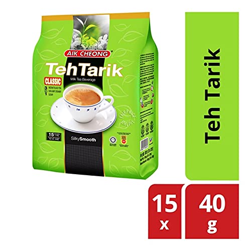 Aik Cheong Teh Tarik Classic 3 in 1 Milk Tea Beverage (15 x 40g) 600g - A perfect smooth balance in every cup. A perfect smooth balance in every cup