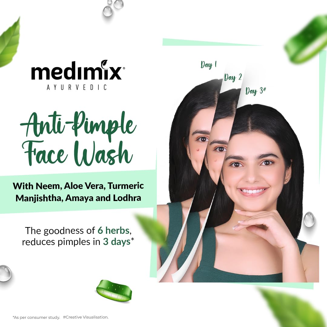 Medimix Ayurvedic Face Wash for All Skin Types - Soap Free - Paraben Free (150 ml)