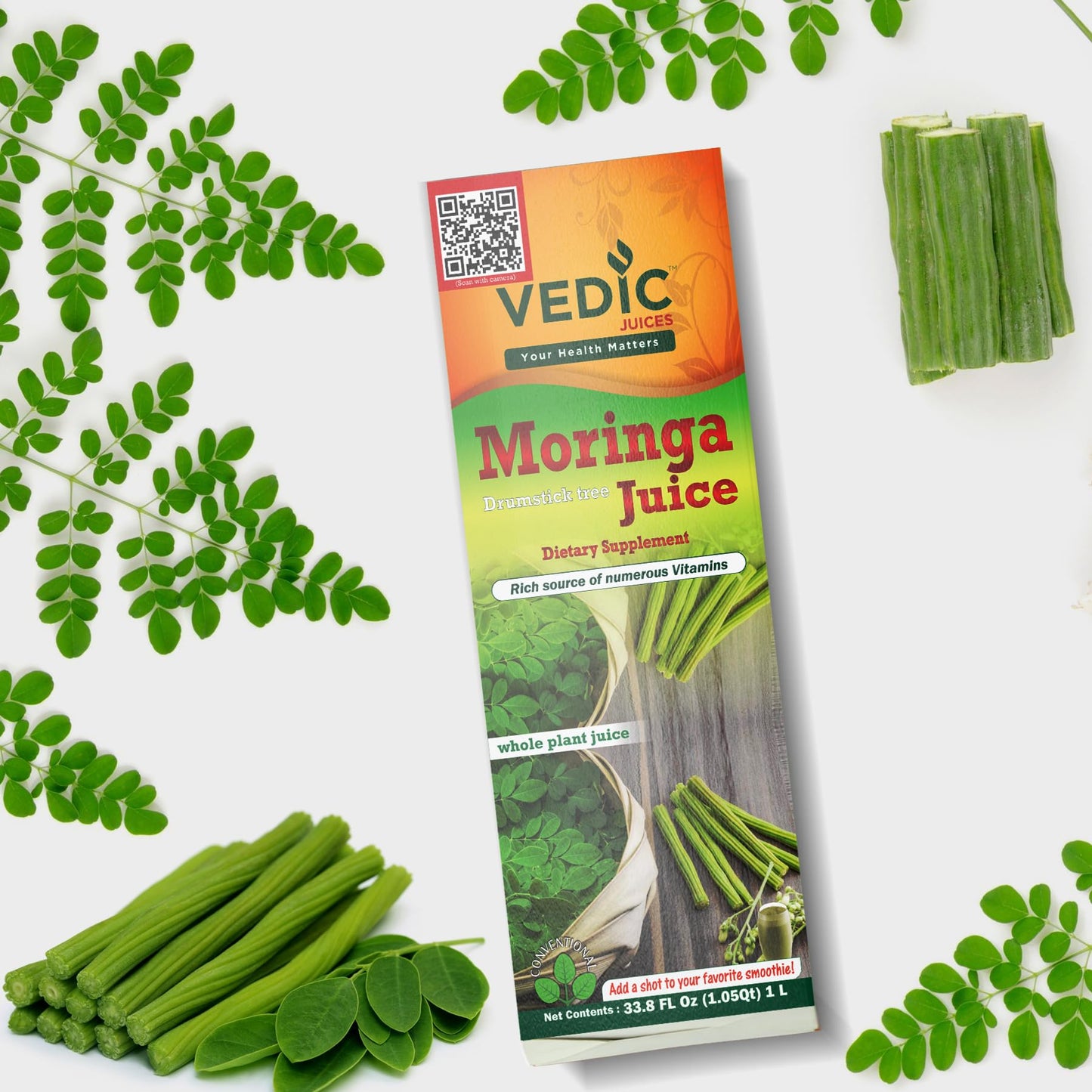 Vedic Moringa Juice | Rich Source of Numerous Vitamins 1L