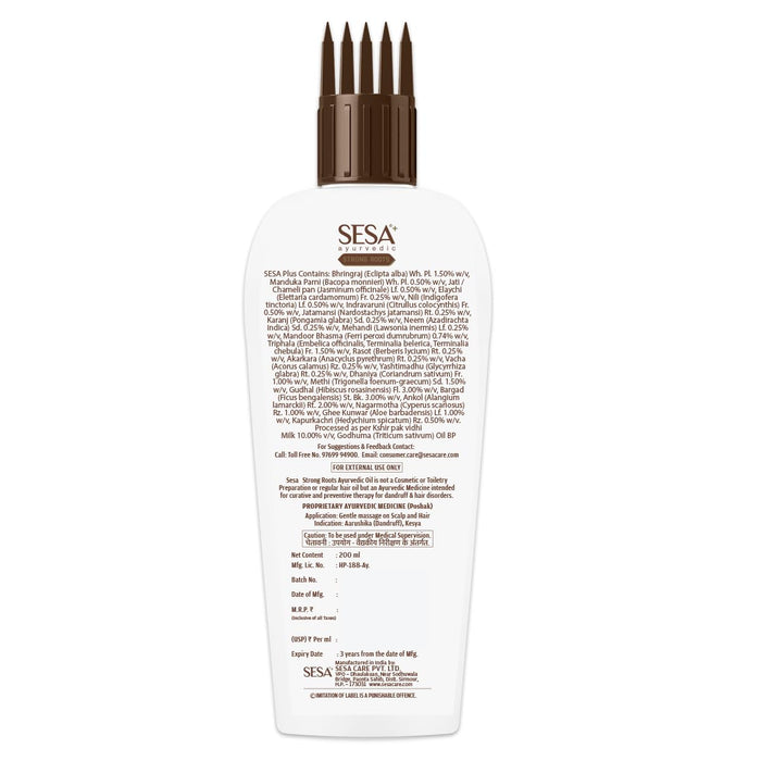 Sesa+ Ayurvedic Strong Roots Hair Oil with Banyan Tree Extracts 110ml