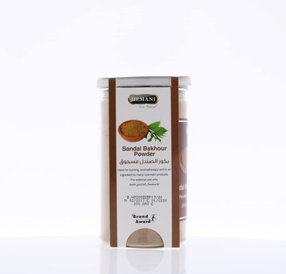 Hemani Sandal Bakhour Powder - Tin - 200g - Authentic Arabic BAKHOUR Incense - Aromatherapy - Perfect for Prayer, Namaz, Ceremony, Meditation, Relaxation, Religion - Great as a Gift/Home Use