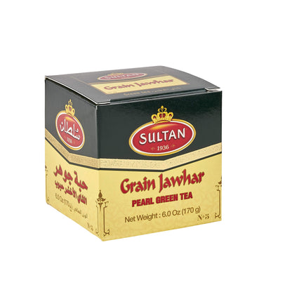 SULTAN TEA Moroccan Jawhar Loose Green Tea, Herbal Green Teas 170g (Pack of 6-1.2kg)