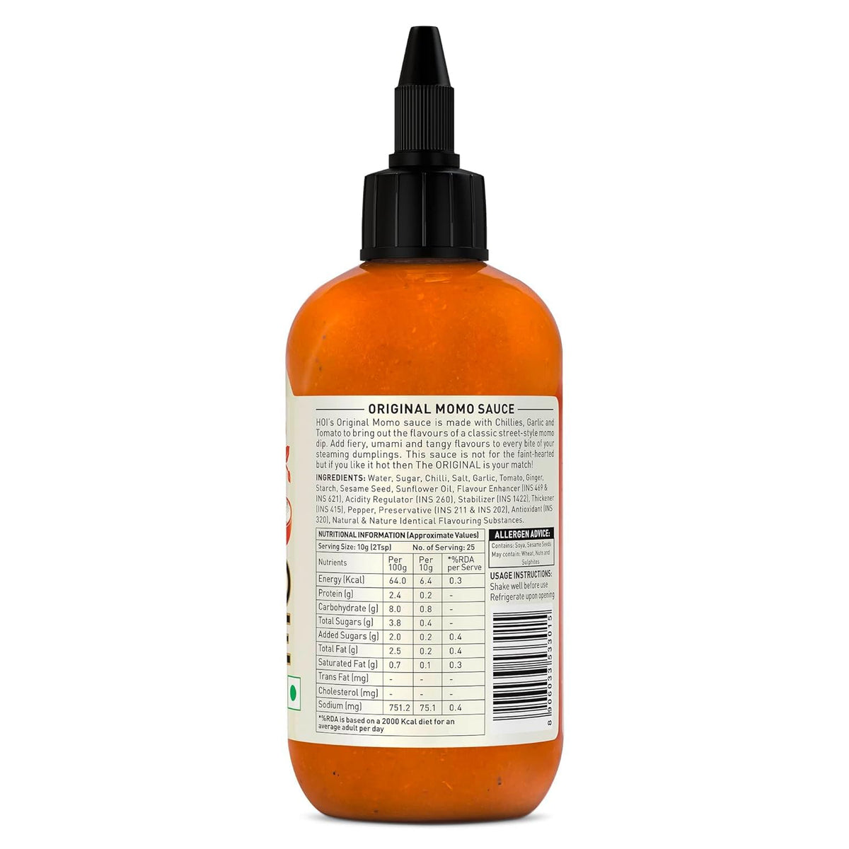 Hoi Momo Sauce - Original Hot, 250 g Pet Bottle