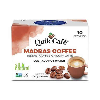 QuikCafe Madras Coffee,10 count,Pack of 4