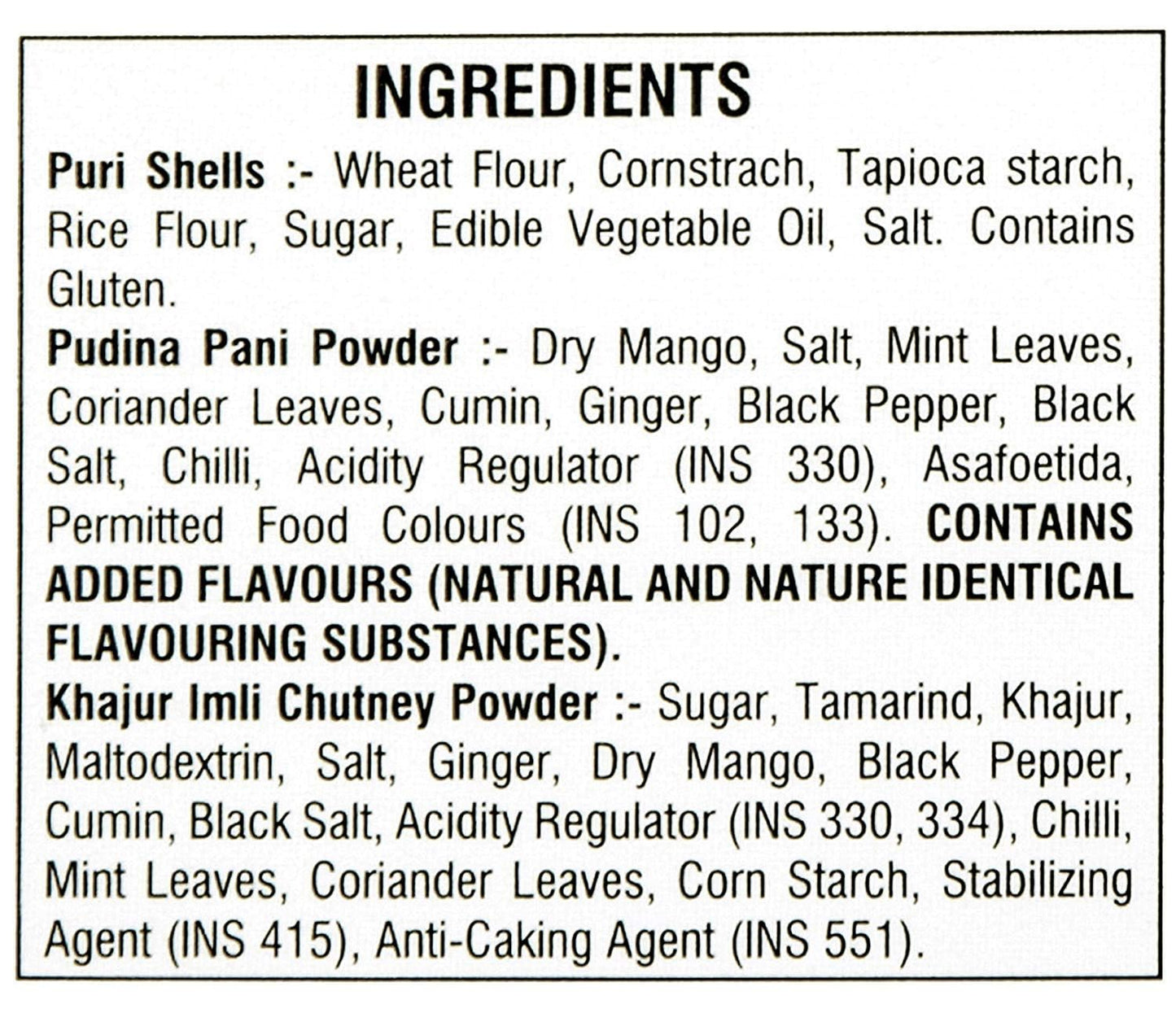 Jalani Pani Puri Magic 270 g Box