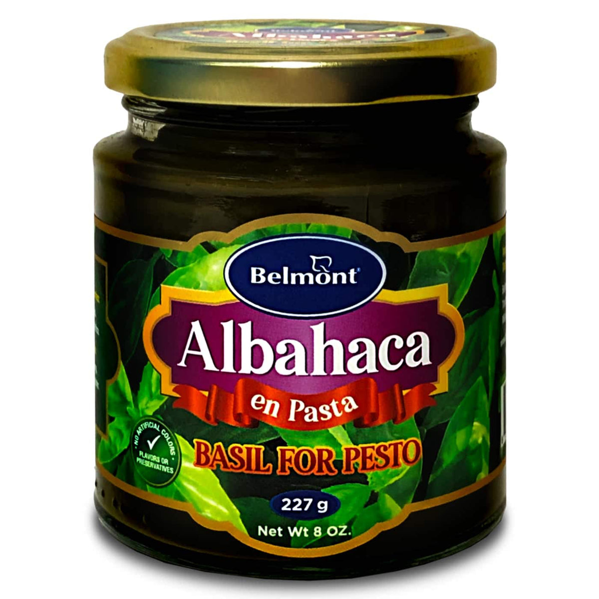 Belmont Albahaca en Pasta 8 oz - Basil Paste for Pesto - 3 pack