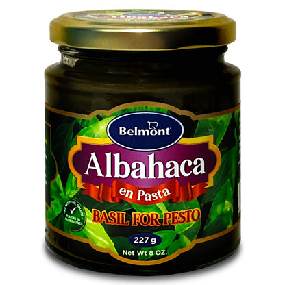 Belmont Albahaca en Pasta 8 oz - Basil Paste for Pesto - 3 pack