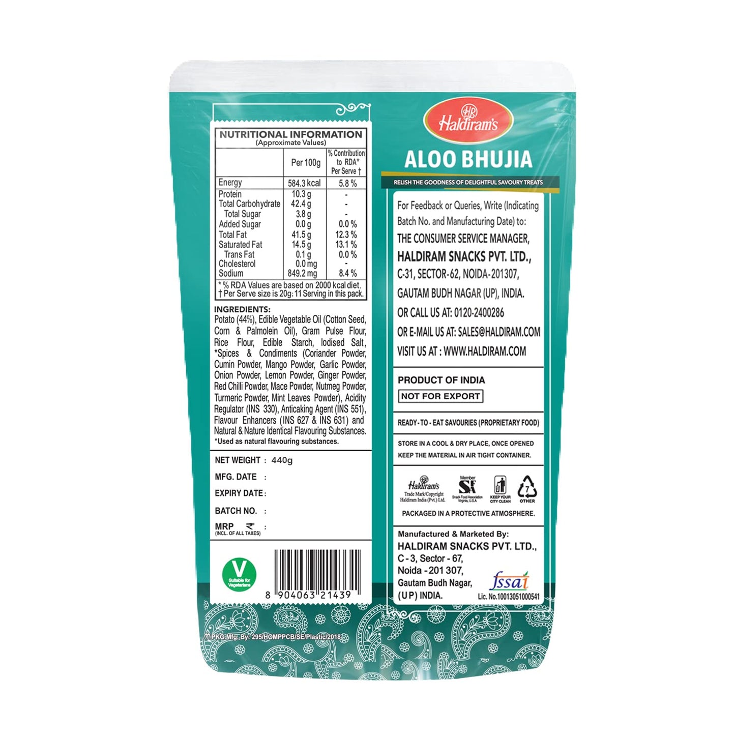 Haldiram's- Aloo Bhujia 400 gms