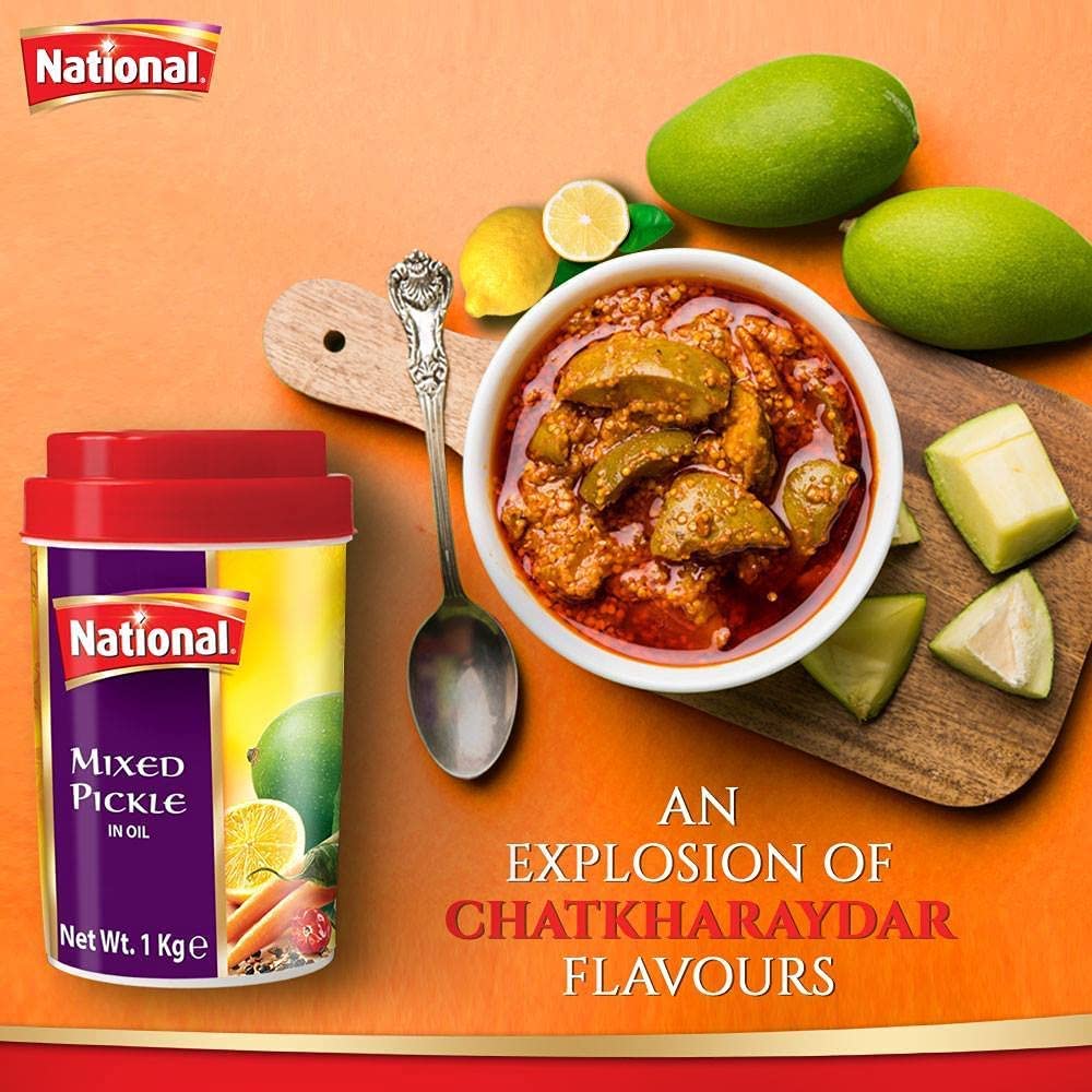 National Mixed Pickle 320 gms - Pickles & Paste