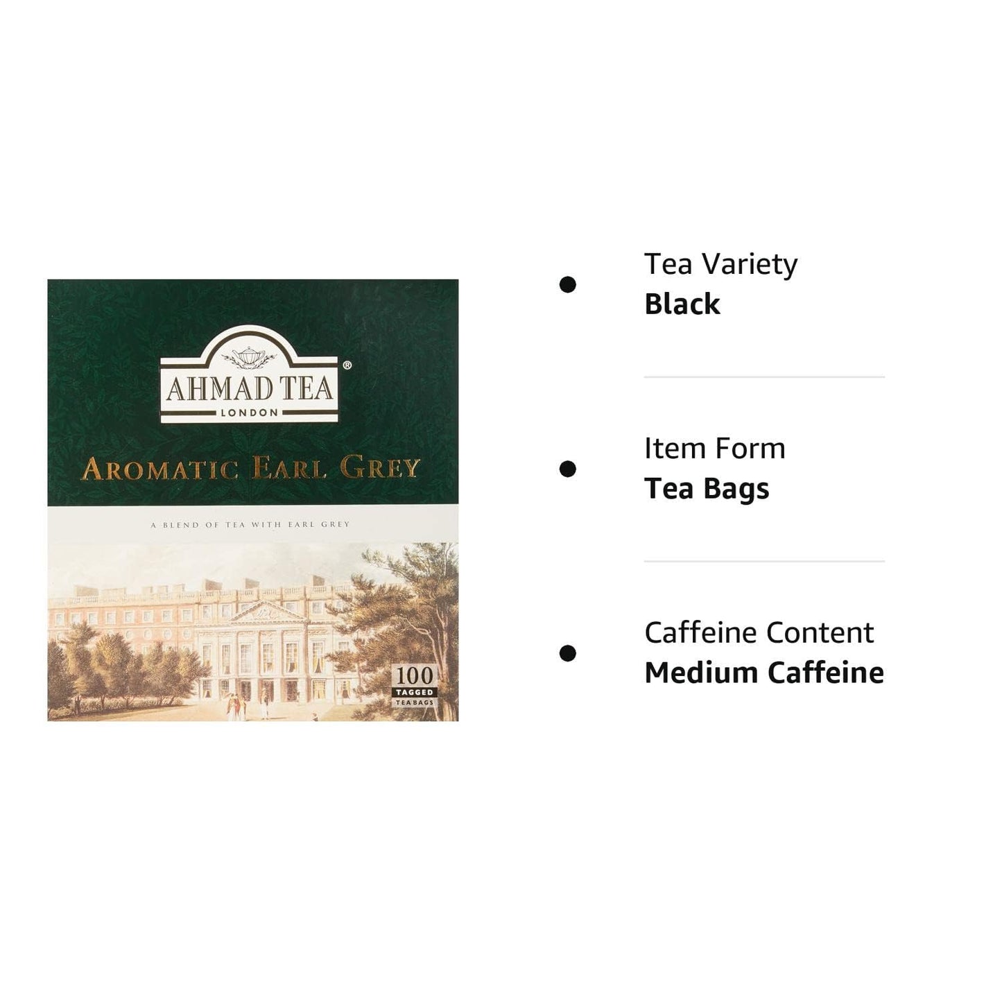 Ahmad Aromatic Earl Grey 100 tea bags