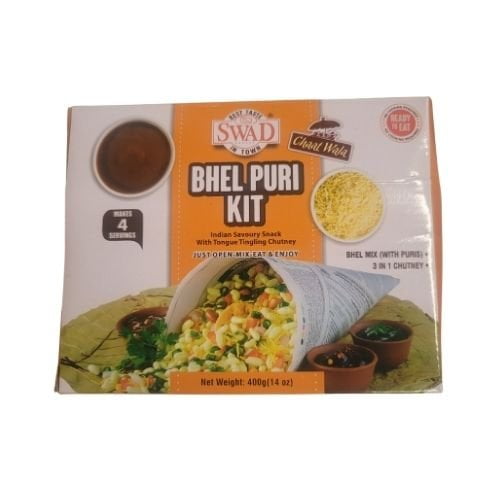 Swad Bhel Puri kit Open-Mix-Eat Kit Instant 400g