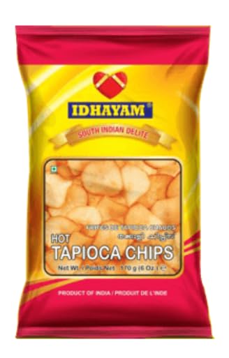 Idhayam Hot Tapioca Chips 170 gm
