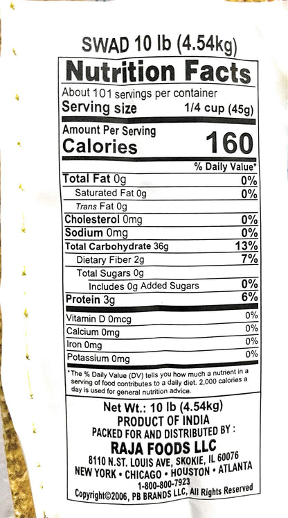 Swad Ambe Mohar Rice 10 lbs - Basmati Rice