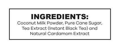 QuikTea Vegan Cardamom Instant Chai Tea Latte - 10 Count Single Box - Easy Ayurvedic Dairy Free Alternative