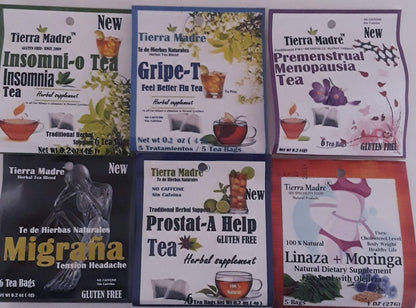 TEA, TIERRA MADRE HERBAL TRADITIONAL SUPPORT BLEND (0.2 OZ 5 BAGS PER PACK) (27 PACKS INCLUDED)