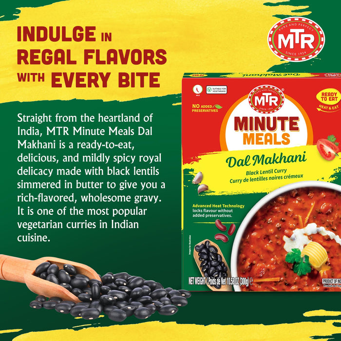 MTR Ready To Eat Dal Makhani Pack Of 10 (300 Gm Each)