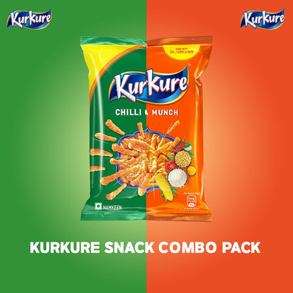 BENGAL BOX KurKure Masala Munch 3 Packs + Chilli Chataka 3 Packs/Total 6 Packs, Indian Snacks