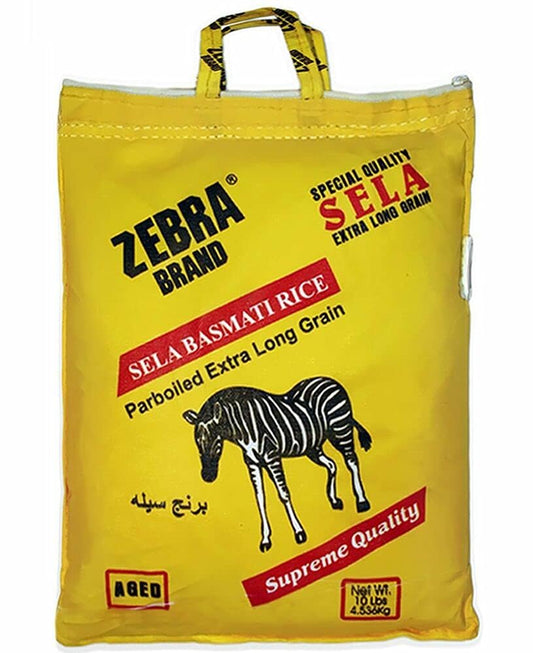 Zebra Xxl Basmati Sella (parboiled ) Rice 10 lbs