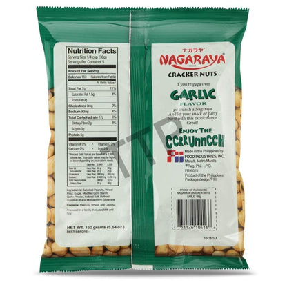 Nagaraya Cracker Nuts Garlic Pack of 5 (160 G Per Pack)