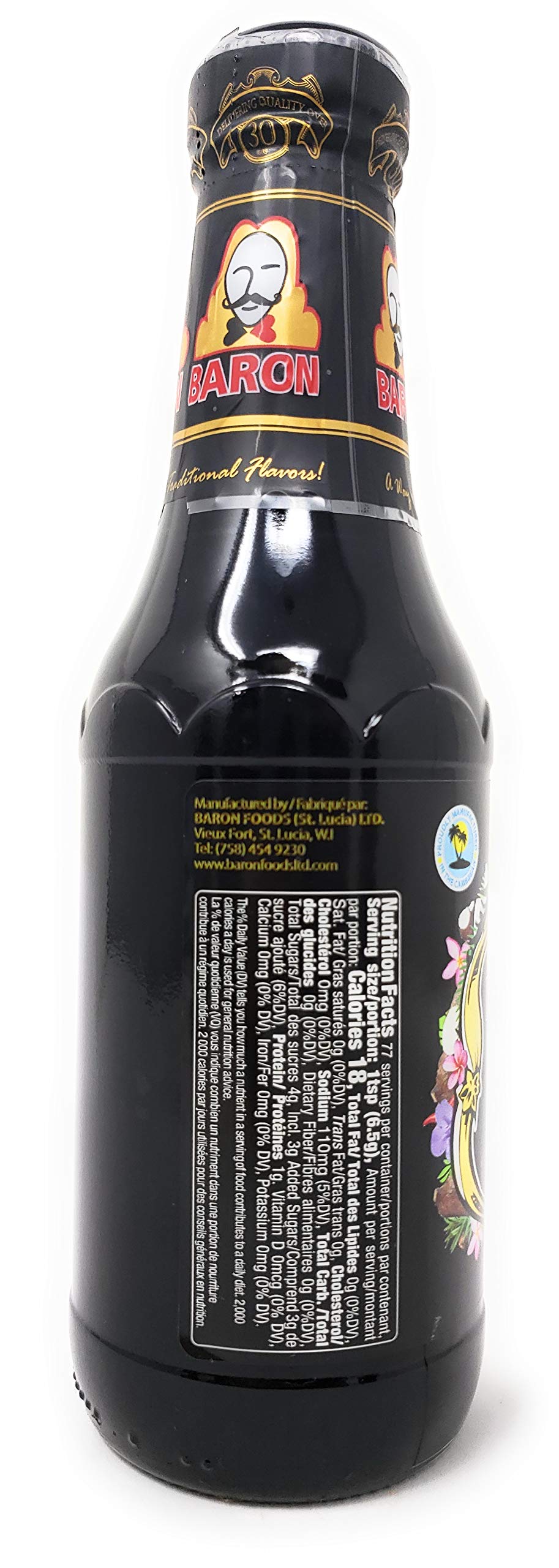 Baron Cassareep Seasoning (3 Pack, Total of 45oz)
