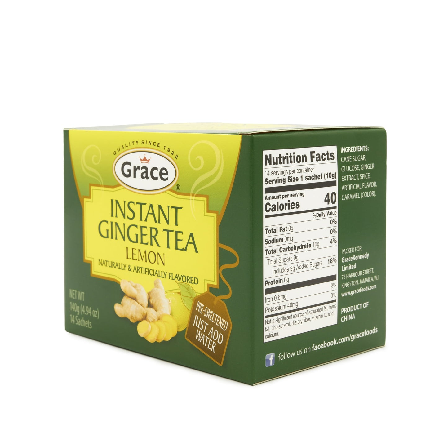 GRACE INSTANT GINGER TEA LEMON