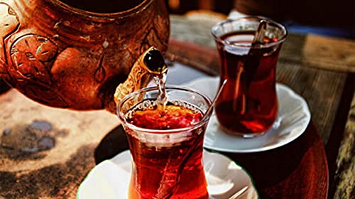 Turkish Tea, Black Tea, Gourmet Tea,Organic Tea Black Tea Iced or Hot Tea Caffeinated Black Tea 100 Cup Of Black Tea, Turkish Organic Black Tea,ay,Poet Siyah Cay By Dou 200 Gr 7 Oz Halal