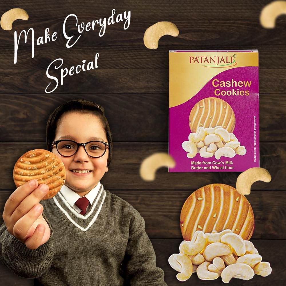 Patanjali Cashew Cookies Pack Of 3-200g
