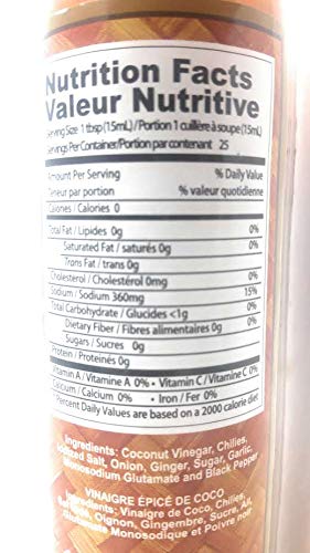 Pinoy, Spiced Coconut (Tuba) Vinegar, 12.68 oz