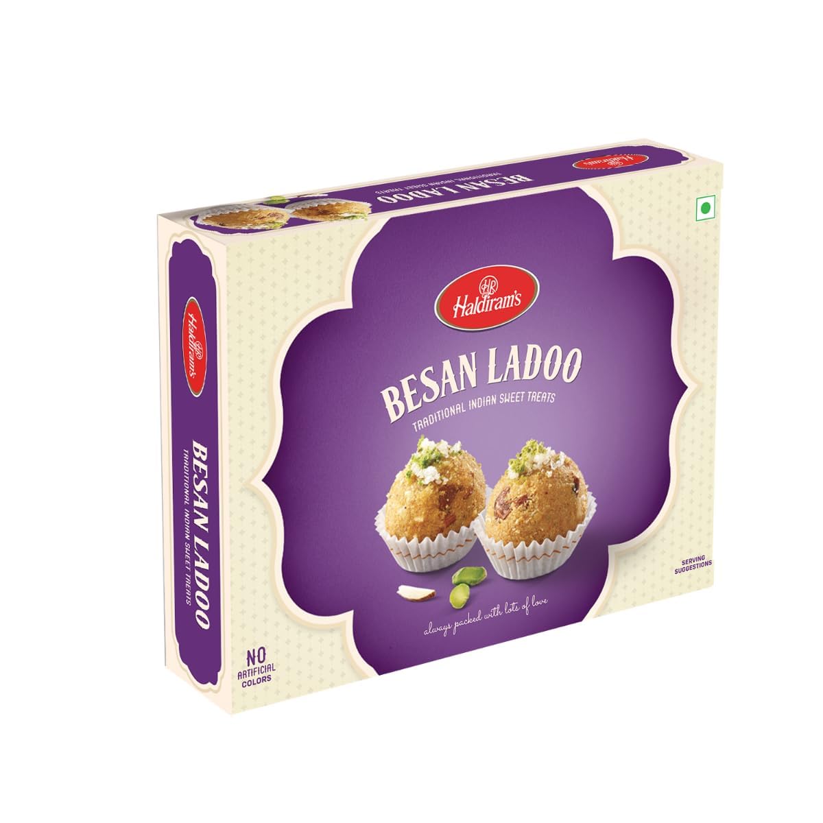 Pack Of 3 - Haldirams Besan Ladoo - 400 Gm
