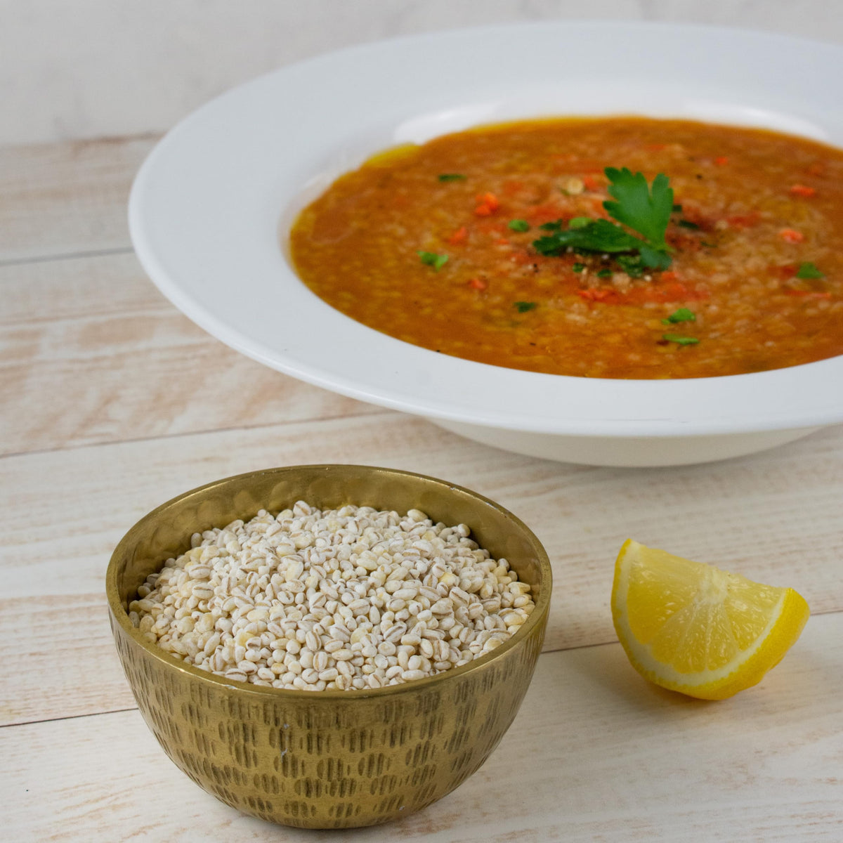 Sadaf Pearl Barley - Pearled Barley Grain for Cooking and Food Flavoring - Cebada en Grano - Kosher - 24 Oz Resealable Bag