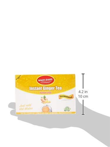 Wagh Bakri Instant Ginger tea UNSWEETENED 10 sachets - Indian Tea