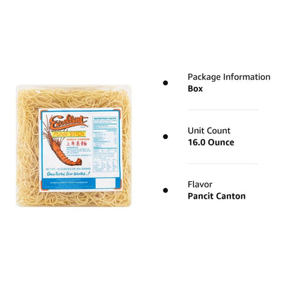 Excellent Pancit Canton Noodles, 16oz, 1 Pound (Pack of 1)
