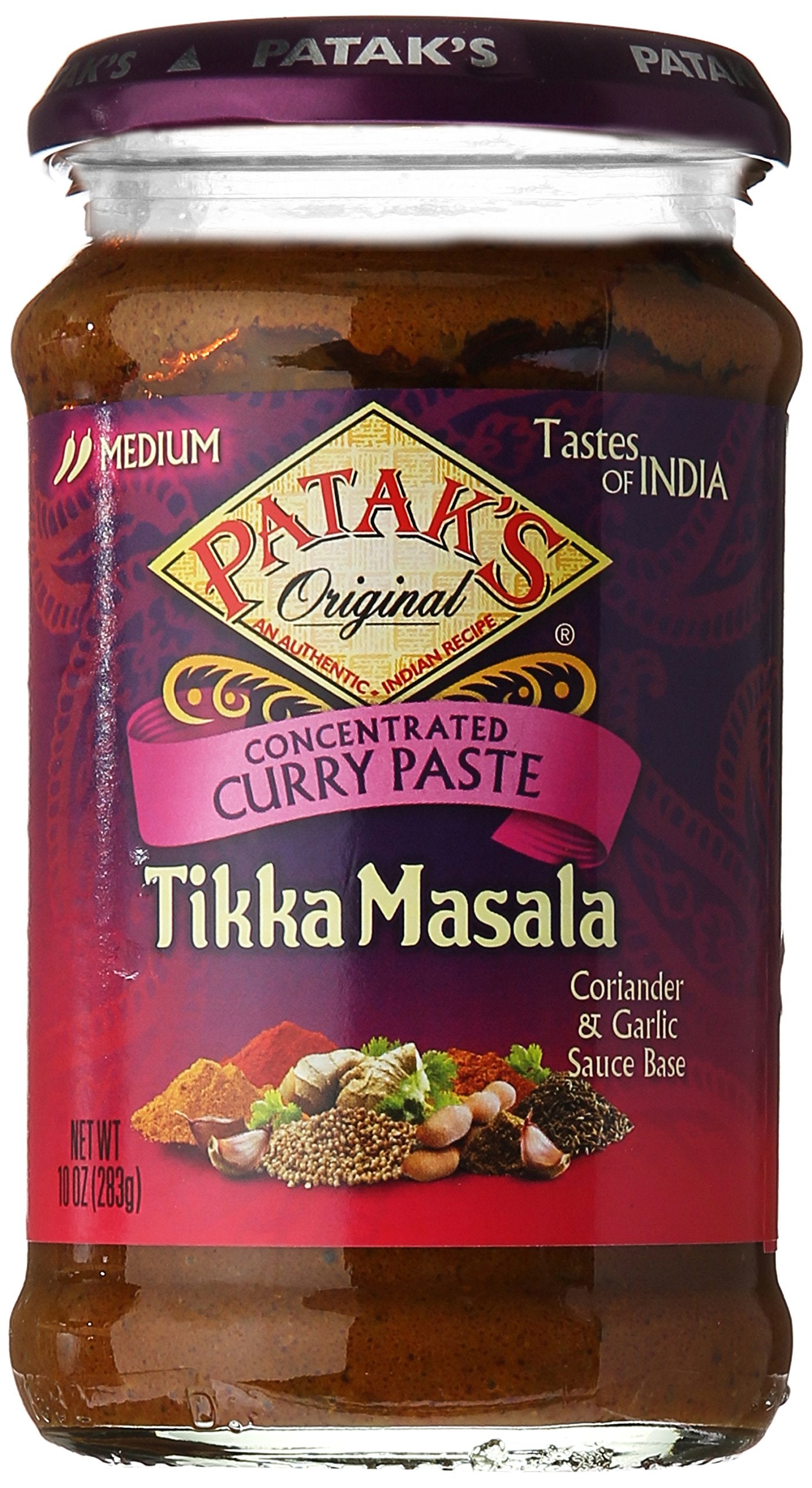 Patak's Tikka Masala Curry Paste Hot 10 oz - Indian Spices