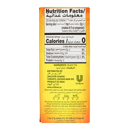 Lipton Yellow label loose tea 450 gms - Indian Tea