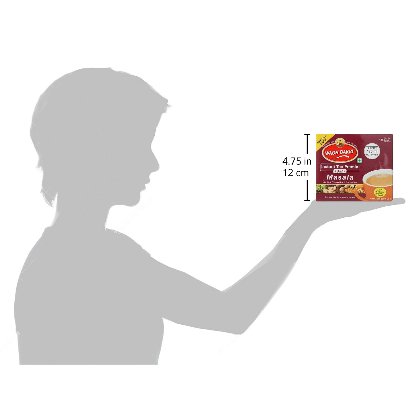 Wagh Bakri Instant Masala tea 3 in 1 12 sachets - Indian Tea
