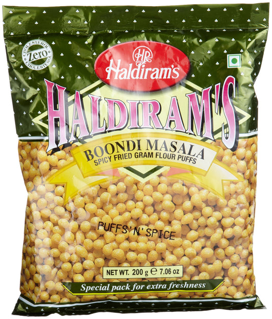 Haldiram Boondi Masala, 7.06-Ounce Pouch (Pack of 5)