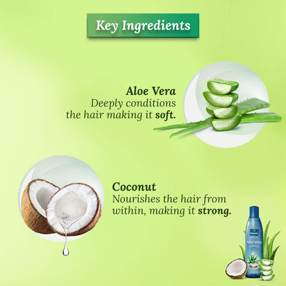 Parachute Advansed Aloe Vera Enriched Coconut Hair Oil - 5.1 fl.oz. (150ml) - Scalp Repair, Gives Stronger, Softer, Silkier Hair