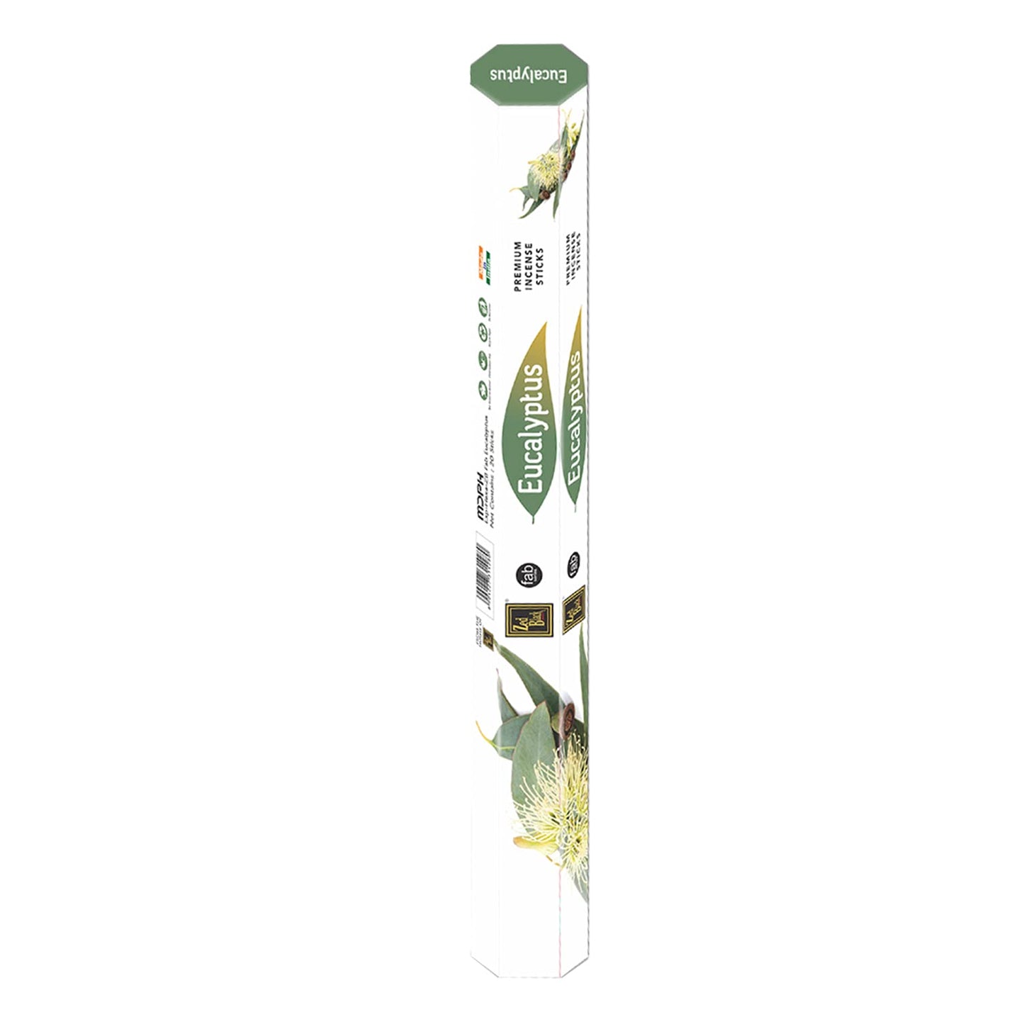 ZED BLACK Premium Eucalyptus Natural Incense Sticks - 20 Sticks Per Box & 6 Boxes Inside (Total 120 Sticks) - Use It at Home or Workplace  Alluring Aroma Sticks