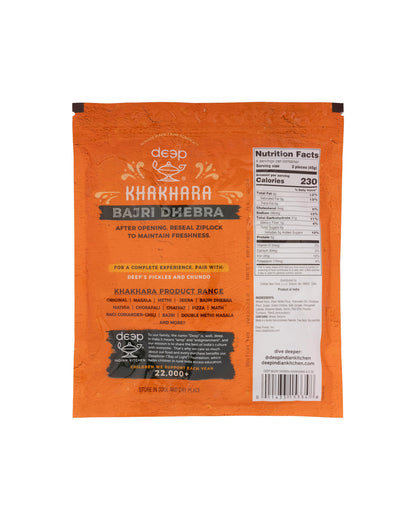 Deep Khakhra- Bajri Dhebra 180 gms