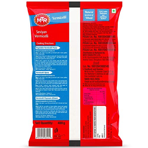 MTR Vermicelli Seviyan 400 g (Pack of 3)