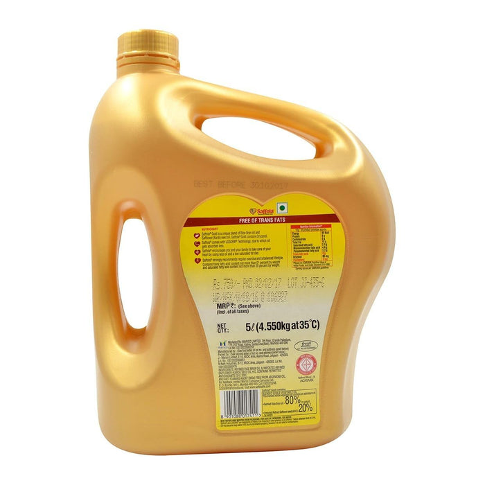 Saffola Gold Blended Edible Vegetable Oil 5 Litre