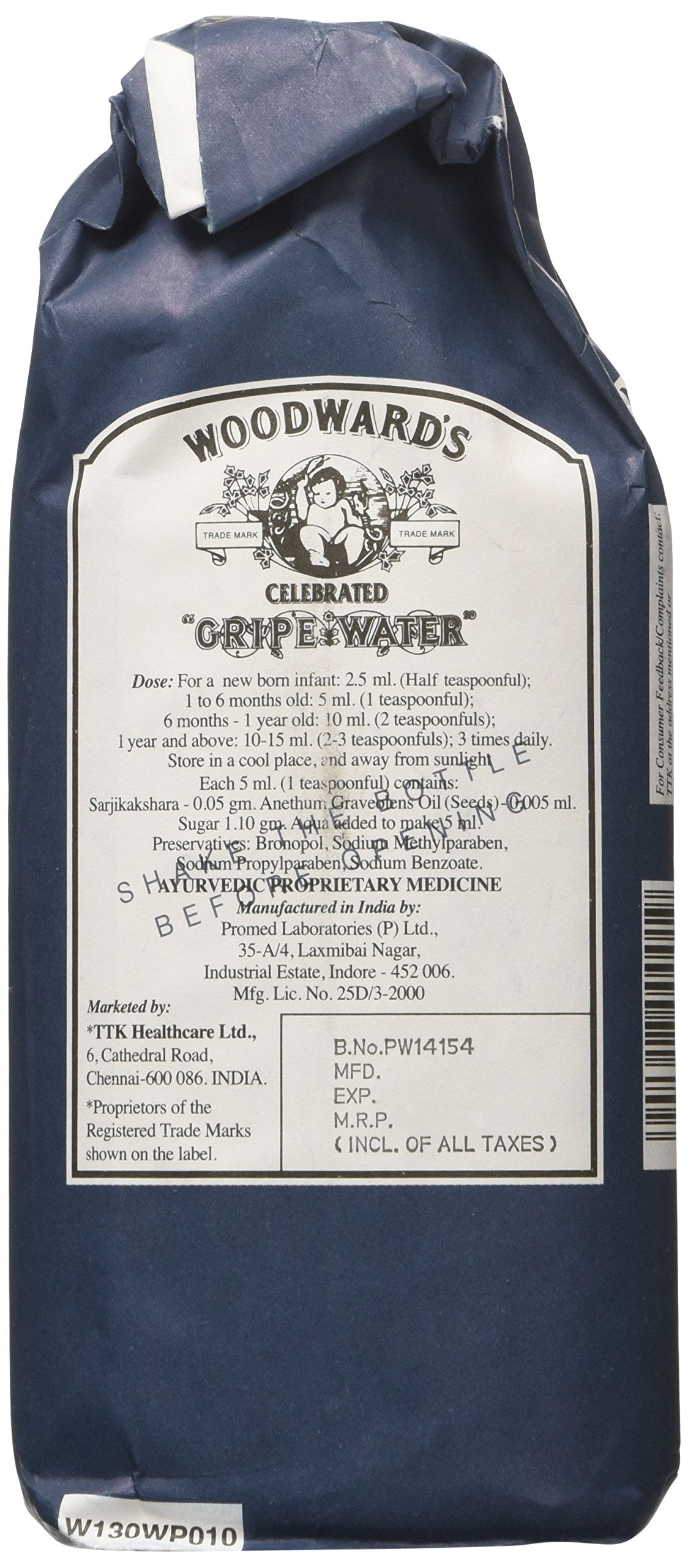 Woodward's Gripe Water 130ml (Pack of 4)
