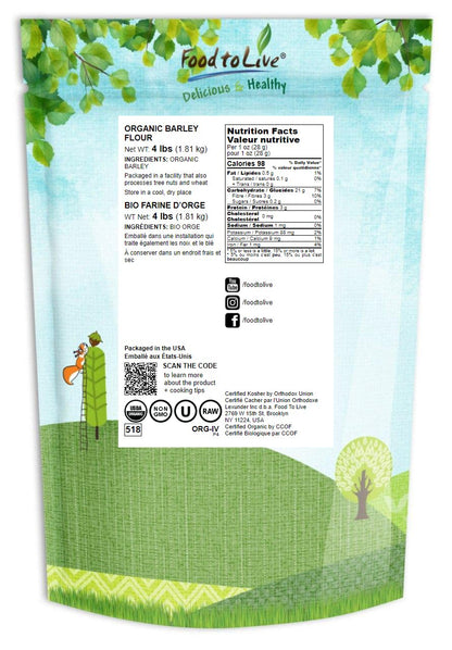 Real Barley Flour 2 lb - Gourmet Indian Good