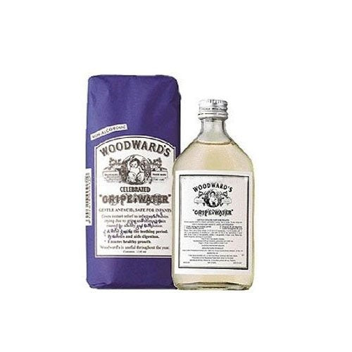 Woodward's Celebrated " Gripe Water " Gentle Antacid, Safe for Infants Instant Relief to Infants and Babies Crying Due Gripe, Stomach Pain and Indigestion with Non-alcoholic - 2 Packs of 130ml ( 4.40 Oz ) Bottles