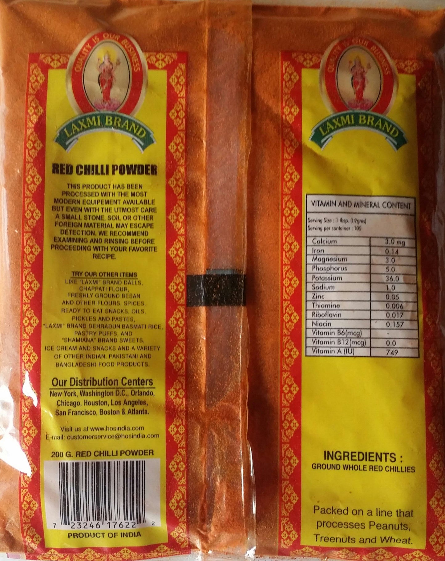 Laxmi Red Chilli Powder 800 gms - Indian Spices